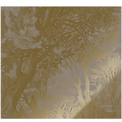 KEK Amsterdam Engraved Landscapes 3 Gold Metallic Behang 6 Banen