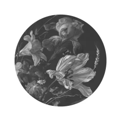 KEK Amsterdam Golden Age Flowers Behangcirkel Zwart-wit 142 II