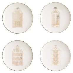 & Klevering &klevering Canal House Gebaksbordje Ø13 Set Van 4