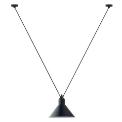 DCW éditions Les Acrobates De Gras N323 L Conic Hanglamp Ø26 Blauw