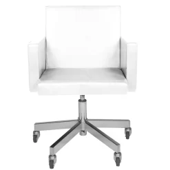 Lensvelt AVL Office Chair Stoel Sky Leder Wit