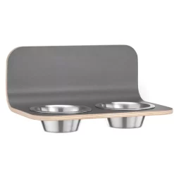 MiaCara Arco Kattenvoerbak Wand Grijs