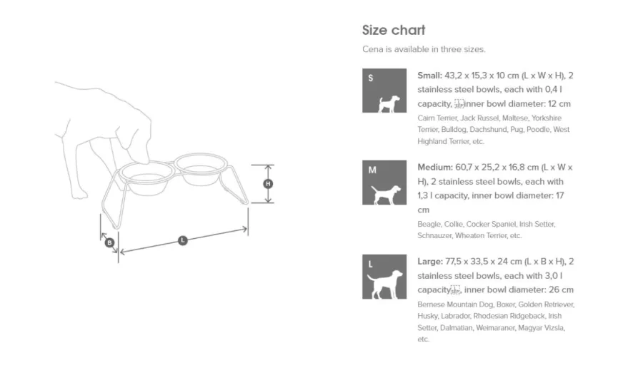 MiaCara Cena Hondenvoerbak Medium Stone 8 MiaCara Cena Hondenvoerbak Medium Stone - Afbeelding 8