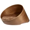 MiaCara Covo Hondenmand Ø60 Walnoot, Kussen Taupe