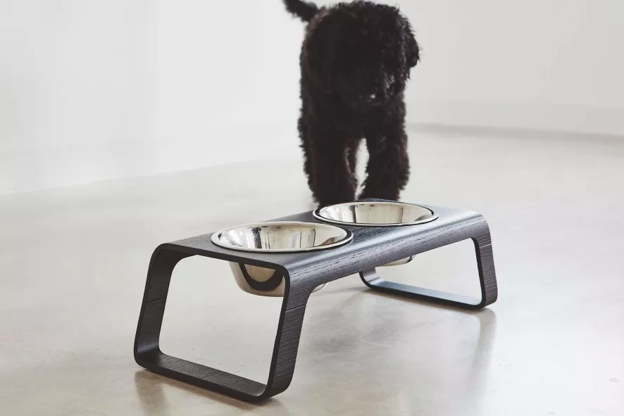 MiaCara Desco Hondenvoerbak Medium Walnoot 8 MiaCara Desco Hondenvoerbak Medium Walnoot - Afbeelding 8