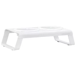 MiaCara Desco Kattenvoerbak Porselein Wit