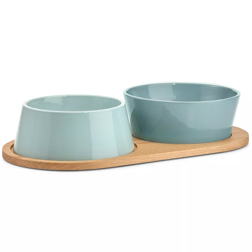 MiaCara Doppio Hondenvoerbak Medium Pine 1 MiaCara Doppio Hondenvoerbak Medium Pine