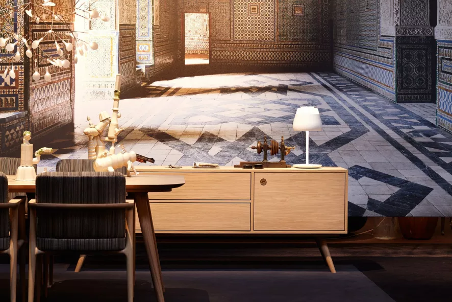 Moooi Zio Eettafel 310x100 Cinnamon Stained 3 Moooi Zio Eettafel 310x100 Cinnamon Stained - Afbeelding 3