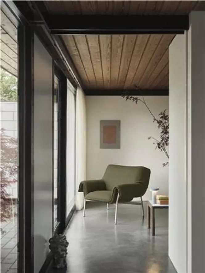 Muuto Couple Salontafel 40x84 Plain Donker Eiken Pale Blue 3 Muuto Couple Salontafel 40x84 Plain Donker Eiken Pale Blue - Afbeelding 3