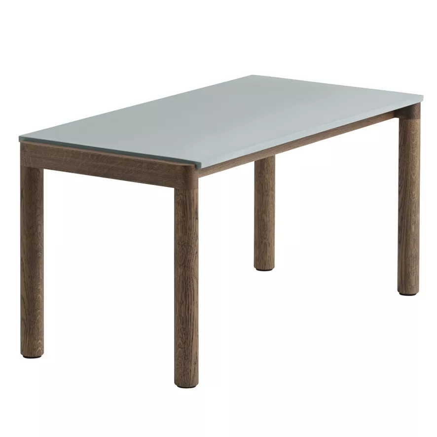 Muuto Couple Salontafel 40x84 Plain Donker Eiken Pale Blue 1 Muuto Couple Salontafel 40x84 Plain Donker Eiken Pale Blue
