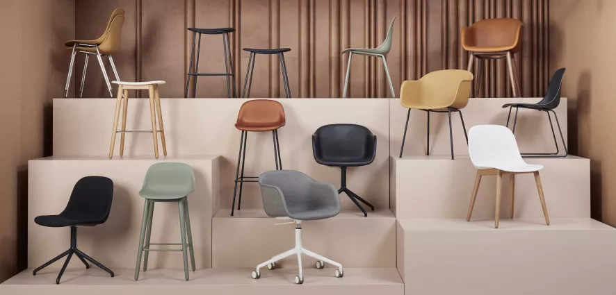 Muuto Fiber Side Wood Stoel Oker 15 Muuto Fiber Side Wood Stoel Oker - Afbeelding 15