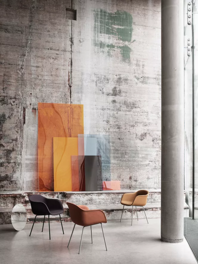 Muuto Fiber Side Wood Stoel Oker 11 Muuto Fiber Side Wood Stoel Oker - Afbeelding 11