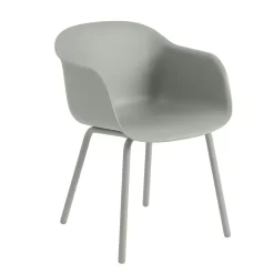Muuto Fiber Tuinstoel Met Armleuning Groen