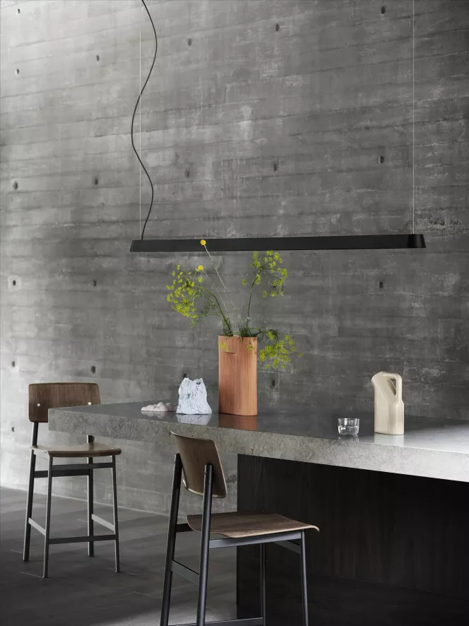 Muuto Linear Hanglamp Large LED Grijs 2 Muuto Linear Hanglamp Large LED Grijs - Afbeelding 2