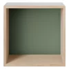 Muuto Mini Stacked 2.0 Kast Met Backboard Medium Eiken/lichtgroen
