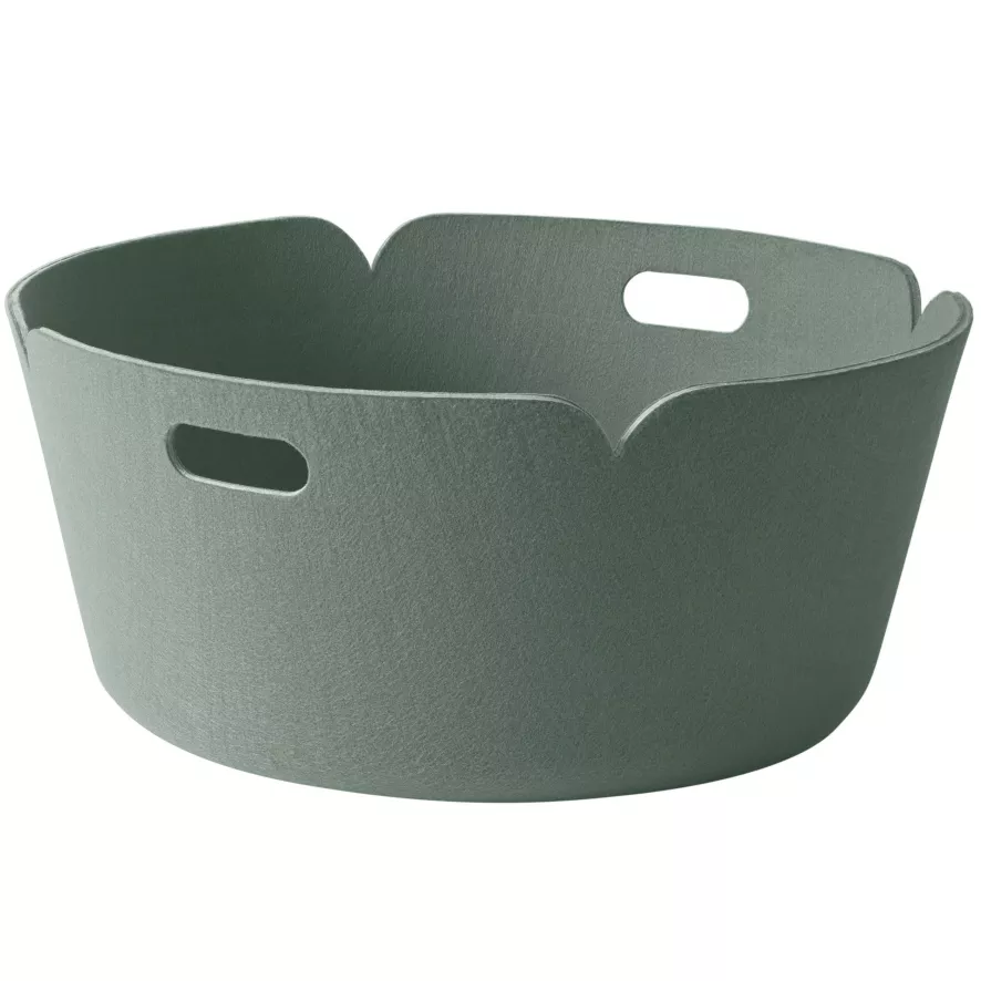 Muuto Restore Round Opbergmand Groen 1 Muuto Restore Round Opbergmand Groen