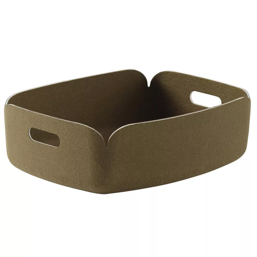 Muuto Restore Tray Opbergmand Bruin Groen 1 Muuto Restore Tray Opbergmand Bruin Groen