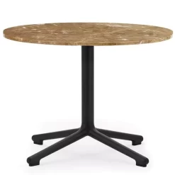 Normann Copenhagen Lunar Salontafel 60 Zwart Onderstel Sand Marmer