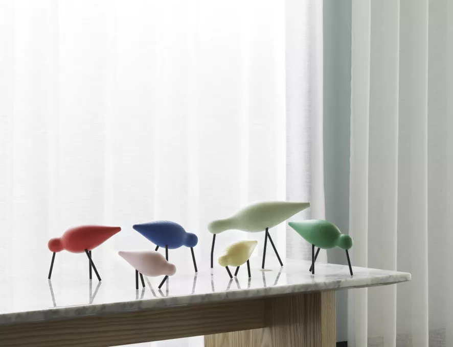 Normann Copenhagen Shorebird Vogel Collectors Item Large Walnoot Messing 17 Normann Copenhagen Shorebird Vogel Collectors Item Large Walnoot Messing - Afbeelding 17