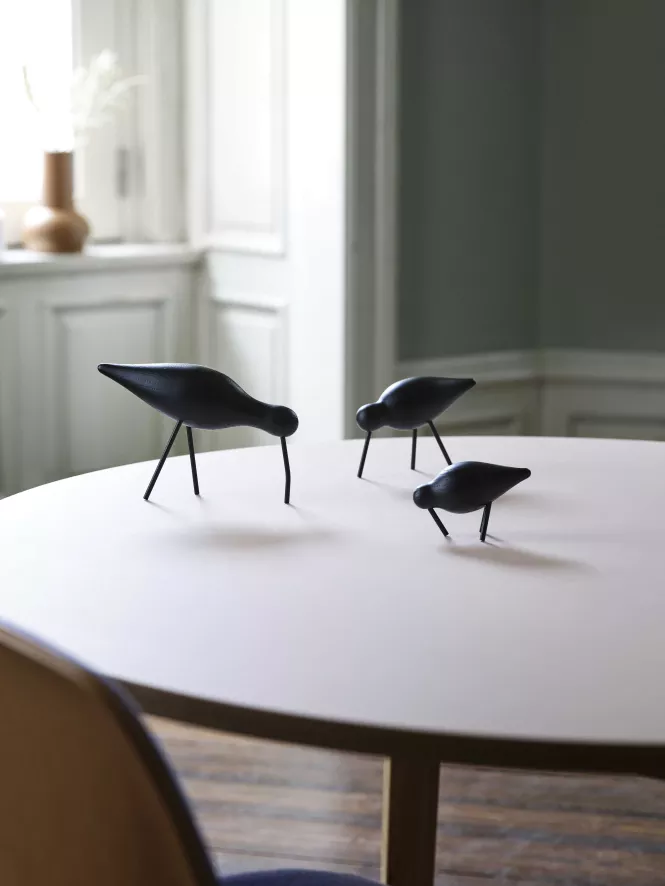 Normann Copenhagen Shorebird Vogel Collectors Item Large Walnoot Messing 9 Normann Copenhagen Shorebird Vogel Collectors Item Large Walnoot Messing - Afbeelding 9