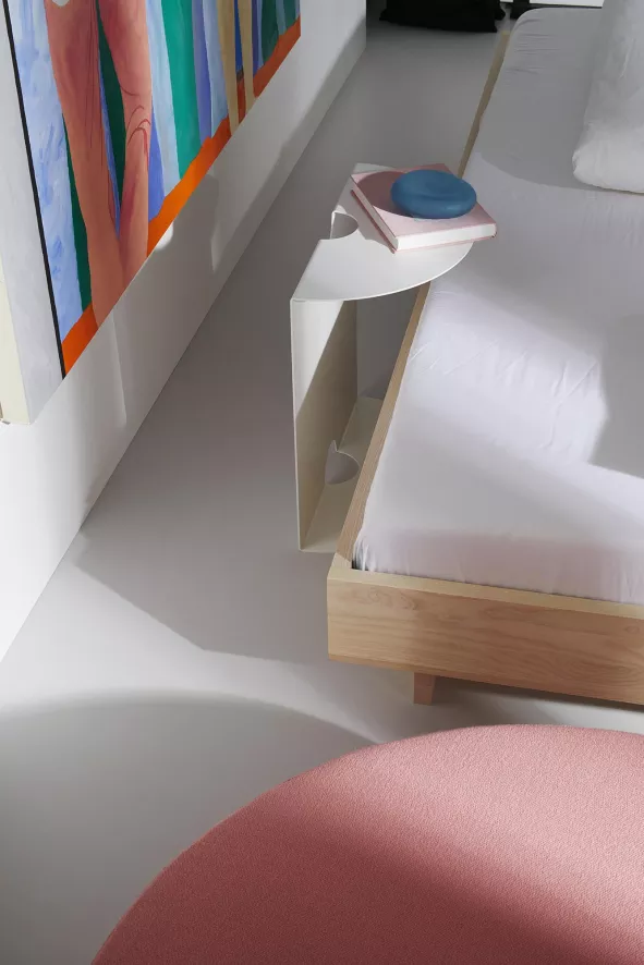 Objekte Unserer Tage Zians Bed 140x200 Eiken Wit 4 Objekte Unserer Tage Zians Bed 140x200 Eiken Wit - Afbeelding 4