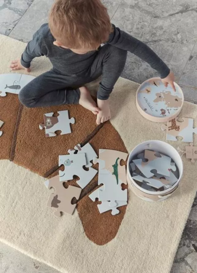 OYOY The World Puzzel Speelgoed Ø60 5 OYOY The World Puzzel Speelgoed Ø60 - Afbeelding 5