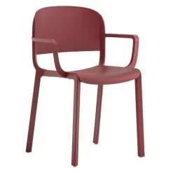Pedrali Dome Tuinstoel Met Armleuning Rood