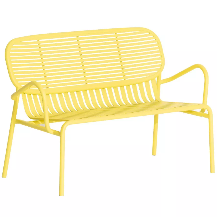 Petite Friture Week-end Tuinbank 2-zits Geel 1 Petite Friture Week-end Tuinbank 2-zits Geel