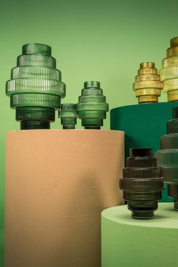 POLSPOTTEN Steps Vaas Small Amber 5 POLSPOTTEN Steps Vaas Small Amber - Afbeelding 5