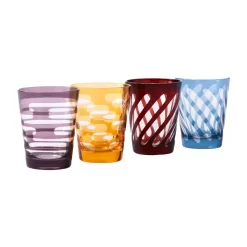 POLSPOTTEN Tubular Glazen Set Van 4