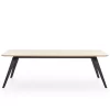 Puik Fold Tafel 200x95 Naturel, Zwart Onderstel