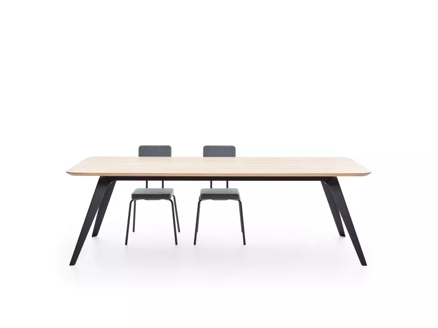 Puik Fold Tafel 200x95 Naturel, Zwart Onderstel 11 Puik Fold Tafel 200x95 Naturel, Zwart Onderstel - Afbeelding 11