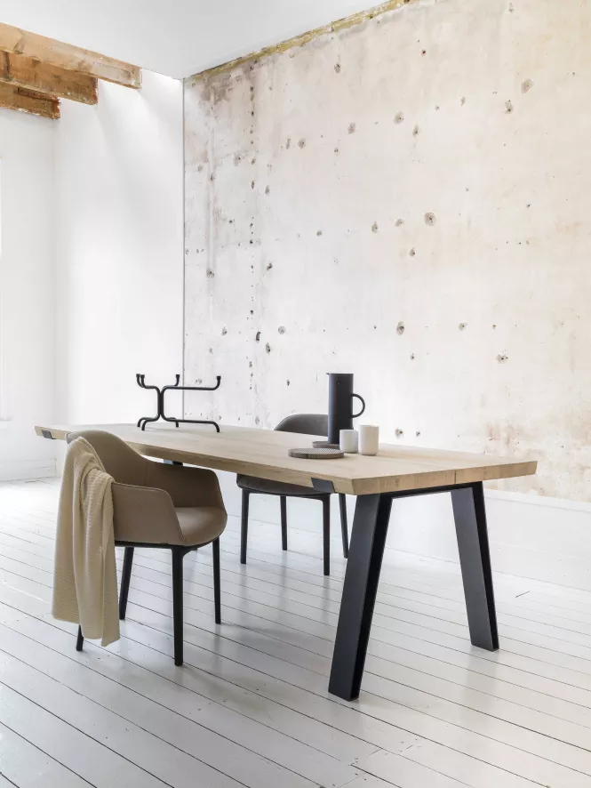 QLiv Side-to-Side Tafel 200x100 White Wash Oak 6 QLiv Side-to-Side Tafel 200x100 White Wash Oak - Afbeelding 6