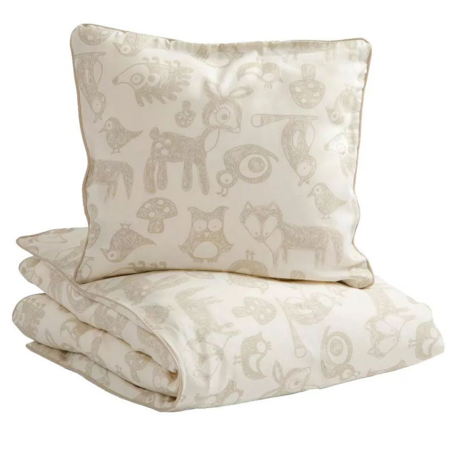 Sebra Forest Junior Dekbedovertrek 100x140 Dark Amber 2 Sebra Forest Junior Dekbedovertrek 100x140 Dark Amber - Afbeelding 2