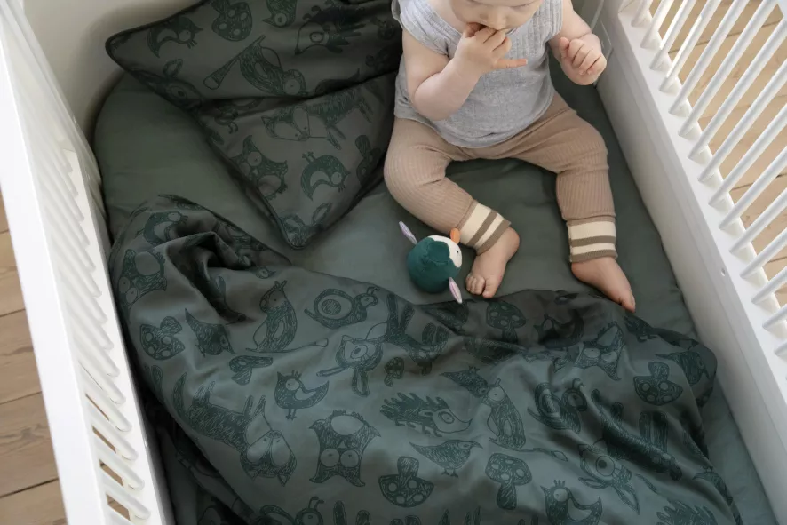 Sebra Forest Junior Dekbedovertrek 100x140 Dark Amber 4 Sebra Forest Junior Dekbedovertrek 100x140 Dark Amber - Afbeelding 4