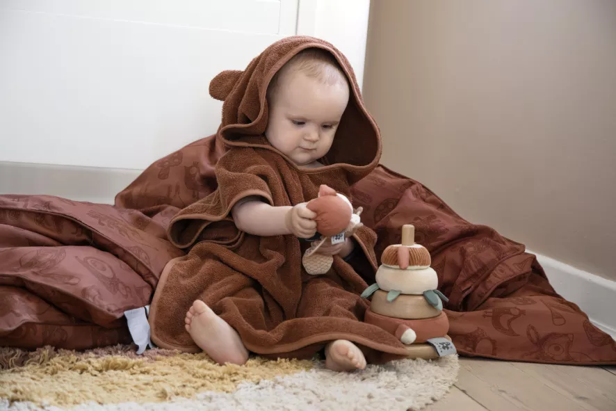 Sebra Forest Junior Dekbedovertrek 100x140 Dark Amber 5 Sebra Forest Junior Dekbedovertrek 100x140 Dark Amber - Afbeelding 5