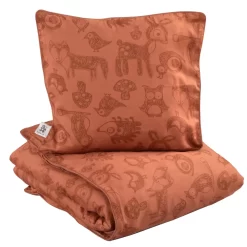 Sebra Forest Junior Dekbedovertrek 100x140 Dark Amber