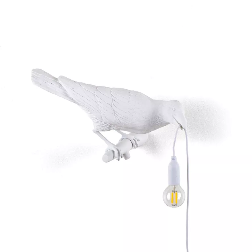 Seletti Bird Looking Wandlamp Rechts Buiten Zwart 14 Seletti Bird Looking Wandlamp Rechts Buiten Zwart - Afbeelding 14