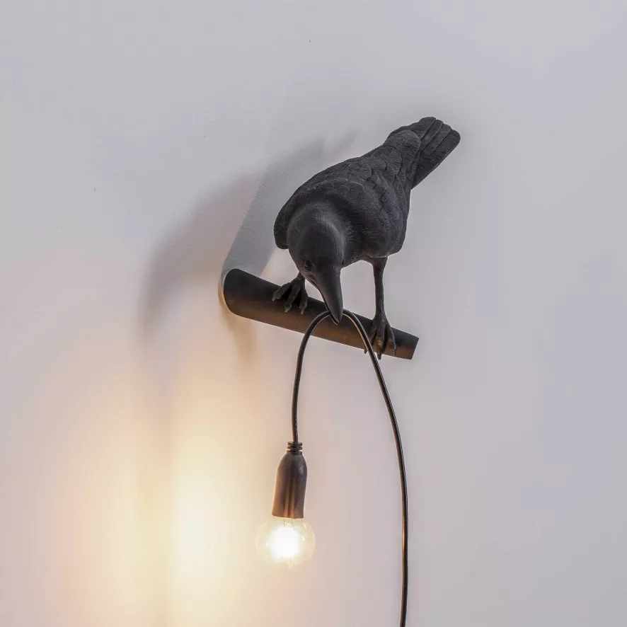 Seletti Bird Looking Wandlamp Links Wit 5 Seletti Bird Looking Wandlamp Links Wit - Afbeelding 5