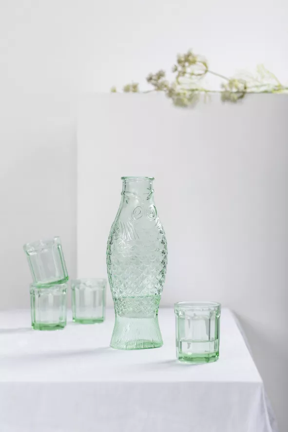 Serax Fish & Fish By Paola Navone Karaf 1L Groen 11 Serax Fish & Fish By Paola Navone Karaf 1L Groen - Afbeelding 11
