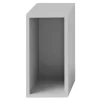 Muuto Stacked 2.0 Kast Met Backboard Small Lichtgrijs