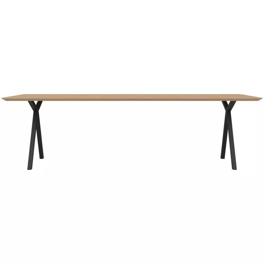 Studio HENK Slim X-Type Tafel 300x100 Zwart Frame, Hardwax Light 3041, Verjongd Ronde Hoeken 17 Studio HENK Slim X-Type Tafel 300x100 Zwart Frame, Hardwax Light 3041, Verjongd Ronde Hoeken - Afbeelding 17