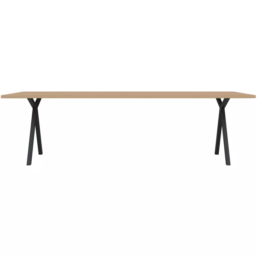 Studio HENK Slim X-Type Tafel 300x100 Zwart Frame, Hardwax Light 3041, Verjongd Ronde Hoeken 18 Studio HENK Slim X-Type Tafel 300x100 Zwart Frame, Hardwax Light 3041, Verjongd Ronde Hoeken - Afbeelding 18