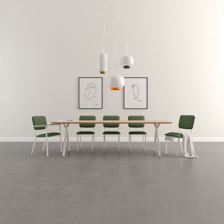 Studio HENK Slim X-Type Tafel 300x100 Zwart Frame, Hardwax Light 3041, Verjongd Ronde Hoeken 13 Studio HENK Slim X-Type Tafel 300x100 Zwart Frame, Hardwax Light 3041, Verjongd Ronde Hoeken - Afbeelding 13