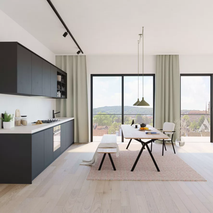 Studio HENK Slim X-Type Tafel 300x100 Zwart Frame, Hardwax Light 3041, Verjongd Ronde Hoeken 7 Studio HENK Slim X-Type Tafel 300x100 Zwart Frame, Hardwax Light 3041, Verjongd Ronde Hoeken - Afbeelding 7