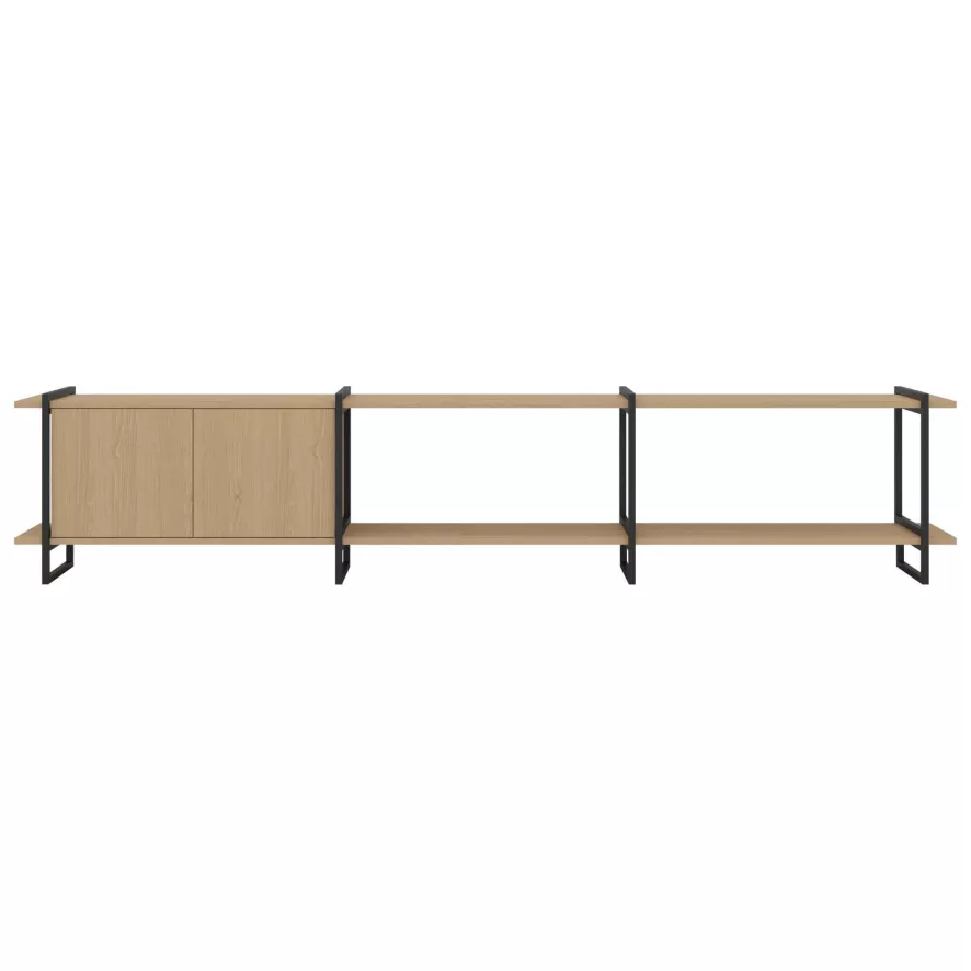 Studio HENK Modular Cabinet MC-2L Kast 290x59 Zwart 2 Studio HENK Modular Cabinet MC-2L Kast 290x59 Zwart - Afbeelding 2
