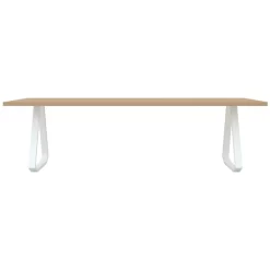 Studio HENK Topple Tafel 220x90 Wit Frame, Hardwax 3041, Rechte Hoeken