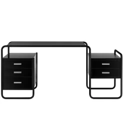 Thonet S285 Bureau Essen Open Poriën Zwart, Chroom Onderstel -Meubelwinkel x886x886 thonet s285 met lades.jpg.pagespeed.ic .pRyDuxut2h