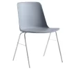 &tradition Rely HW26 Stoel Chrome Onderstel, Lichtblauw