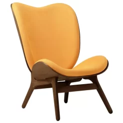 Umage A Conversation Piece Tall Fauteuil Donker Eiken, Tangerine